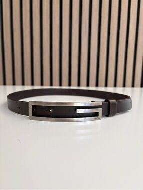 Auth VTG GUCCI Leather Belt